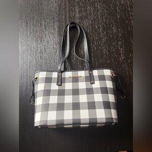 Michael Kors Black & White Buffalo Check Tote (NEW without Tags)